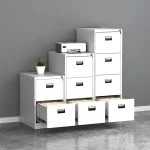 Lockable four drawers filling cabinet