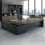 Zoe 180cm L-shaped executive desk