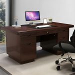 1.2 meters mahogany executive office desk - Image 4
