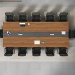 Modern 2400mm office boardroom table - Image 3