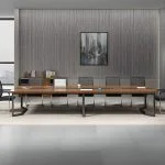 Modern 2400mm office boardroom table - Image 2