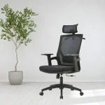 High-back executive office seat