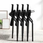 Black modern office task chair - Image 4