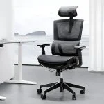High-back orthopedic office chair