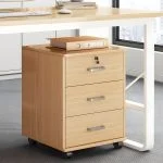 3-Drawer mobile pedestal (Beech)