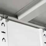 2-Door metallic office cabinet - Image 3