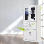 Two door metallic cabinet with safe - Image 4