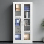 Full-Glass Office Metallic Cabinet - Image 2