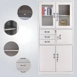 Double door metallic safe cabinet - Image 3