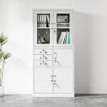 Two door metallic safe office cabinet