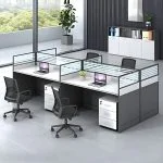 Open view office modular workstation