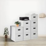 Three drawers metallic office cabinet - Image 3