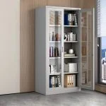 2-Door Full Glass Office Cabinet