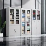 2-Door Full Glass Office Cabinet - Image 3