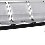 3-Link non padded waiting bench