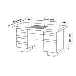 1400MM Executive Office Desk - Image 2