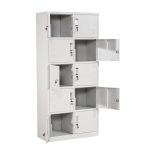 10- locker steel office cabinet - Image 3