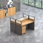 Two way modular workstation (Brown) - Image 3