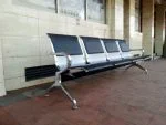 4-link padded office waiting bench - Image 2