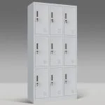 9-Locker steel office cabinet