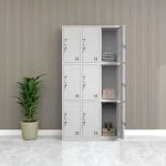 9-Locker steel office cabinet