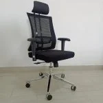 Orthopedic mesh-back office seat