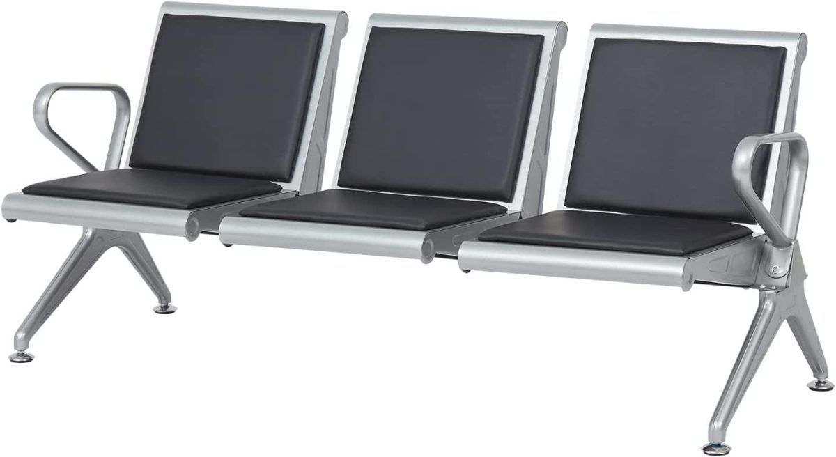 Heavy-duty three link waiting bench - Image 2
