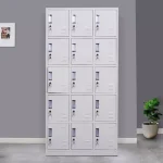 15-Lockers steel office storage cabinet - Image 2