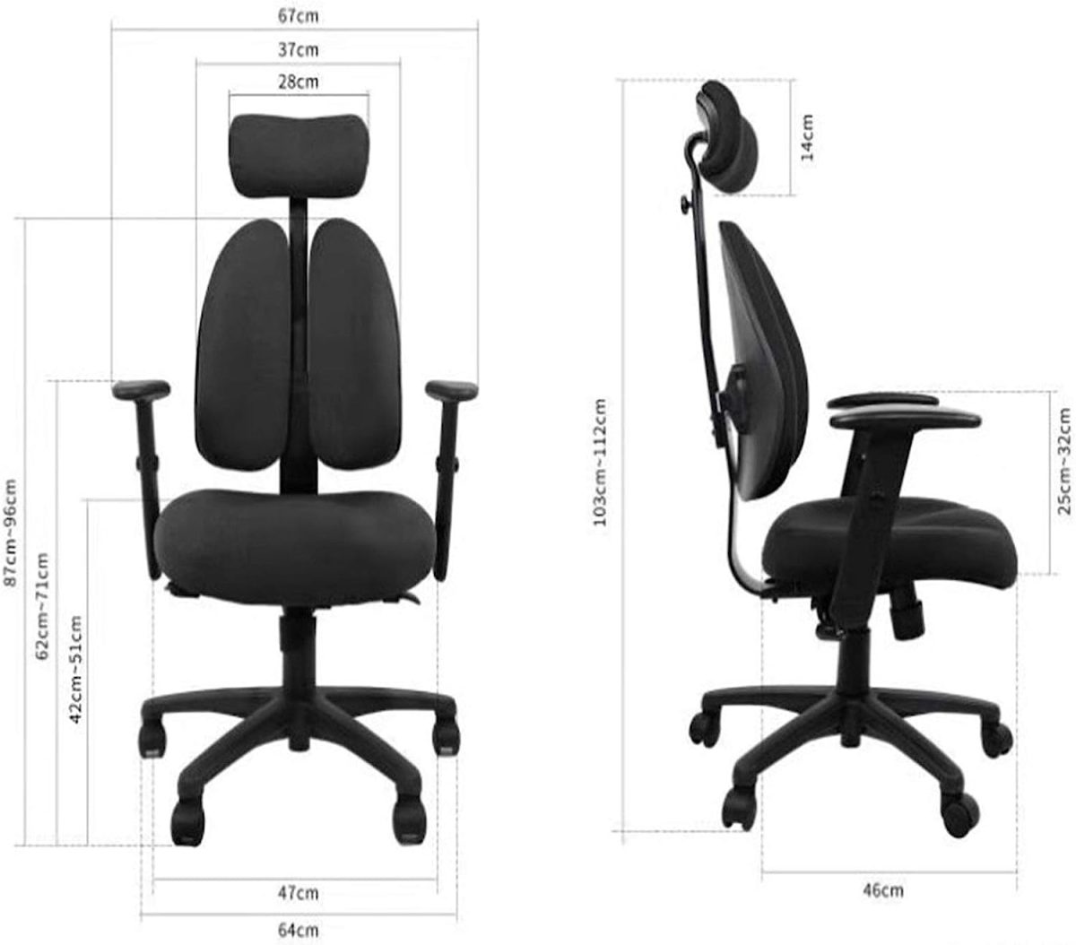 Duroset ergonomic office chair (orthopedic) - Image 4