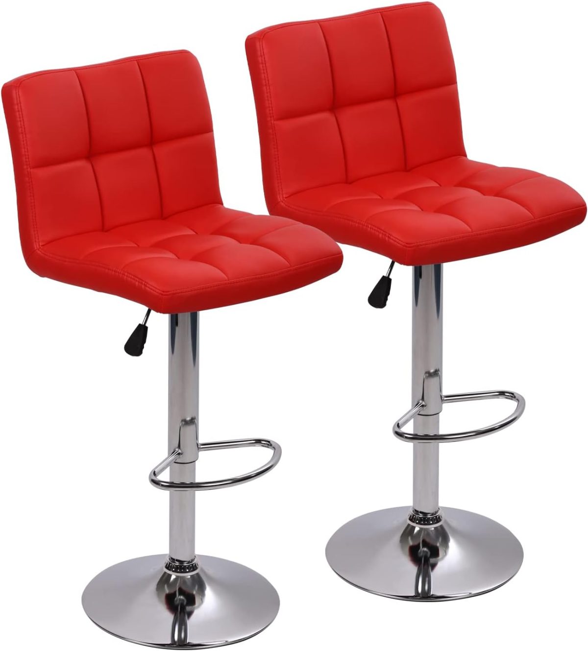 Leather Swivel Bar Stool Adjustable - Image 3