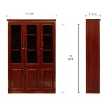 3-Door wooden office cabinet - Image 3