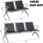 3-Link Reception office bench - Image 2