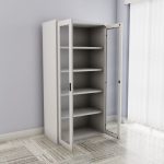 Full glass metallic offiec cabinet