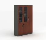 2-Door wooden office bookcase - Image 2