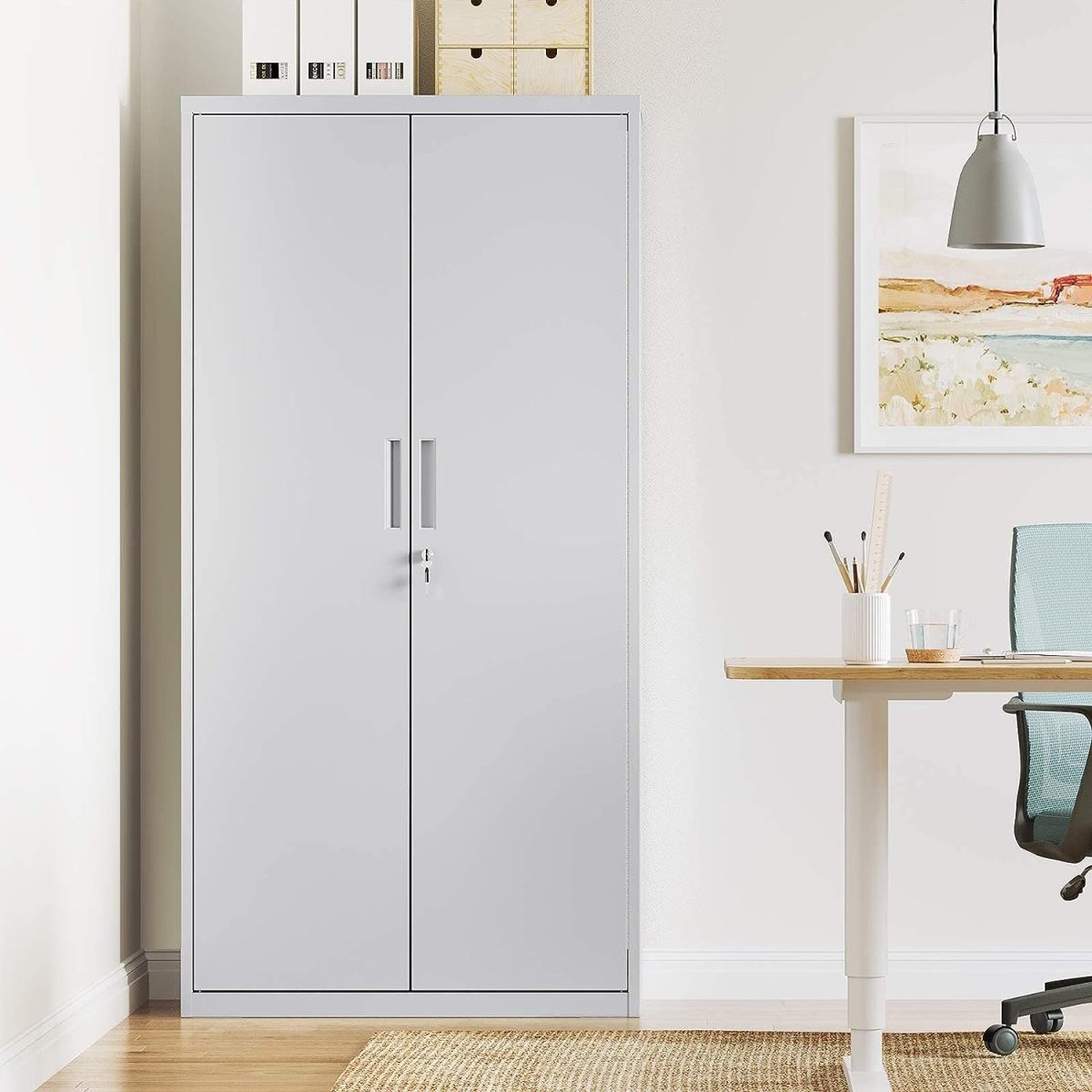2-Door metallic office cabinet - Image 4