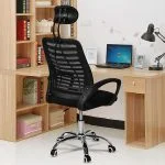 High-back headrest executive office chair