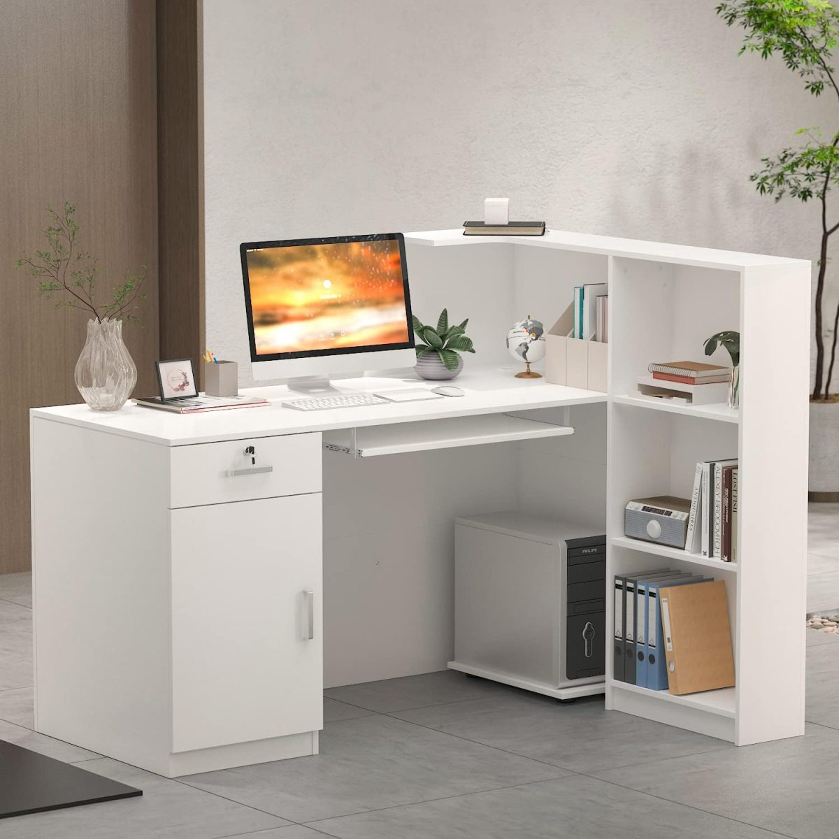 L-shaped reception desk - Image 2