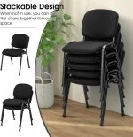 Tosca office visitor seat- Black. - Image 4