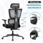 High back orthopedic office chair - Image 4