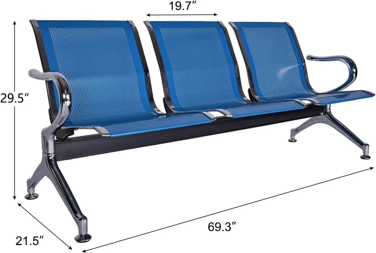 Office/ Airport Waiting Bench- non-padded - Image 3