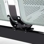 Three seater padded office bench - Image 2