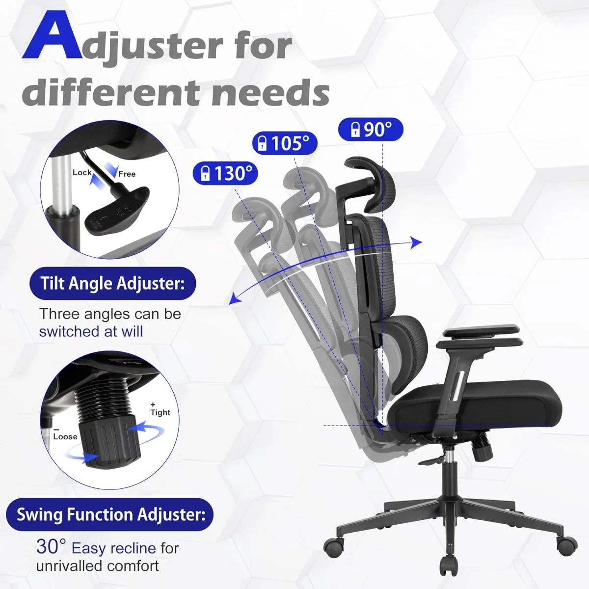 Orthopedic high back office chair - Image 3