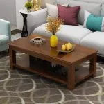 Executive mahogany coffee table - Image 3
