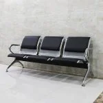 Three seater padded office bench