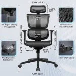High-back ergonomic office seat - Image 4