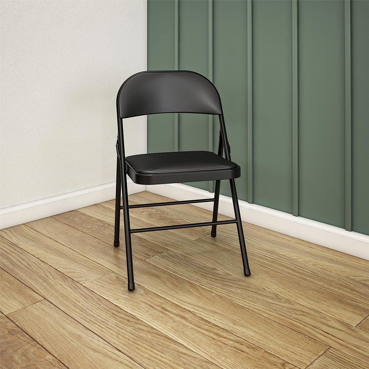 Foldable office study chair (Black) - Image 2