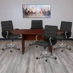 Metro oval boardroom table - Image 4