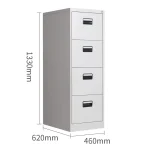 4 Drawers office filling cabinet - Image 3