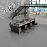 6-way modular office workstation