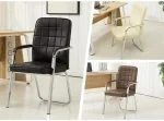 Leather conference visitor's chair - Image 2